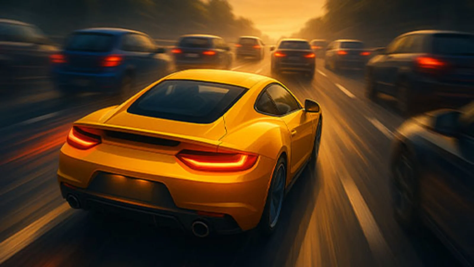 Dodging highway traffic in Hot Highway