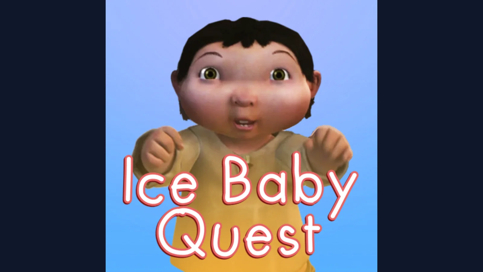 Player sprinting through the Ice Baby Quest maze toward neon-lit alleys