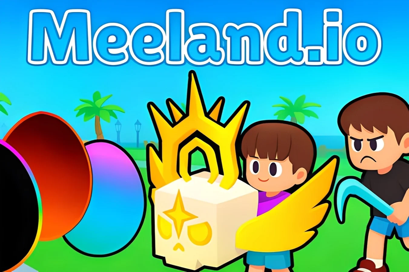 Meeland.io gameplay interface showing pet placement on base and coin generation