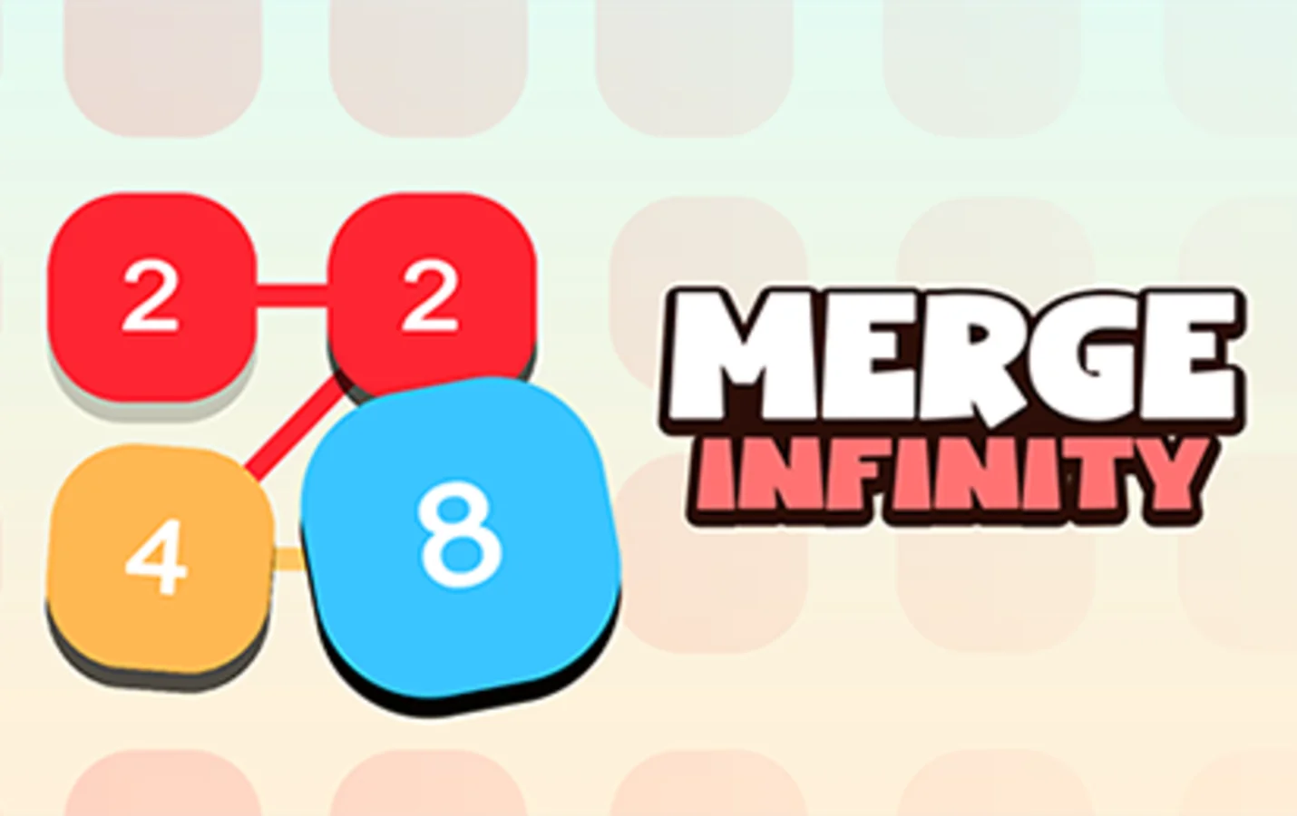 Screenshot of Merge Infinity gameplay showing tile movement