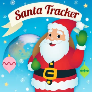 Santa Tracker Snow Rider Logo