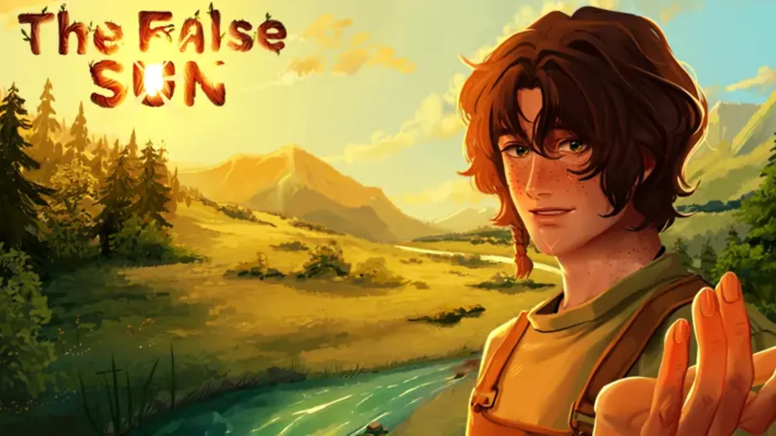 Rural setting and Silas artwork used for The False Sun route guide